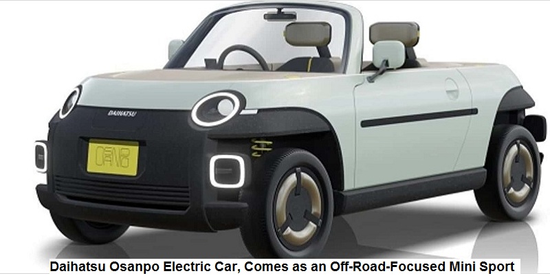 Daihatsu Osanpo Electric Car, Comes as an Off-Road-Focused Mini Sport