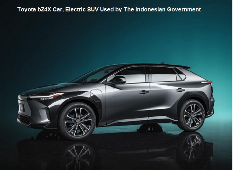 Toyota bZ4X Car, Electric SUV Used by The Indonesian Government